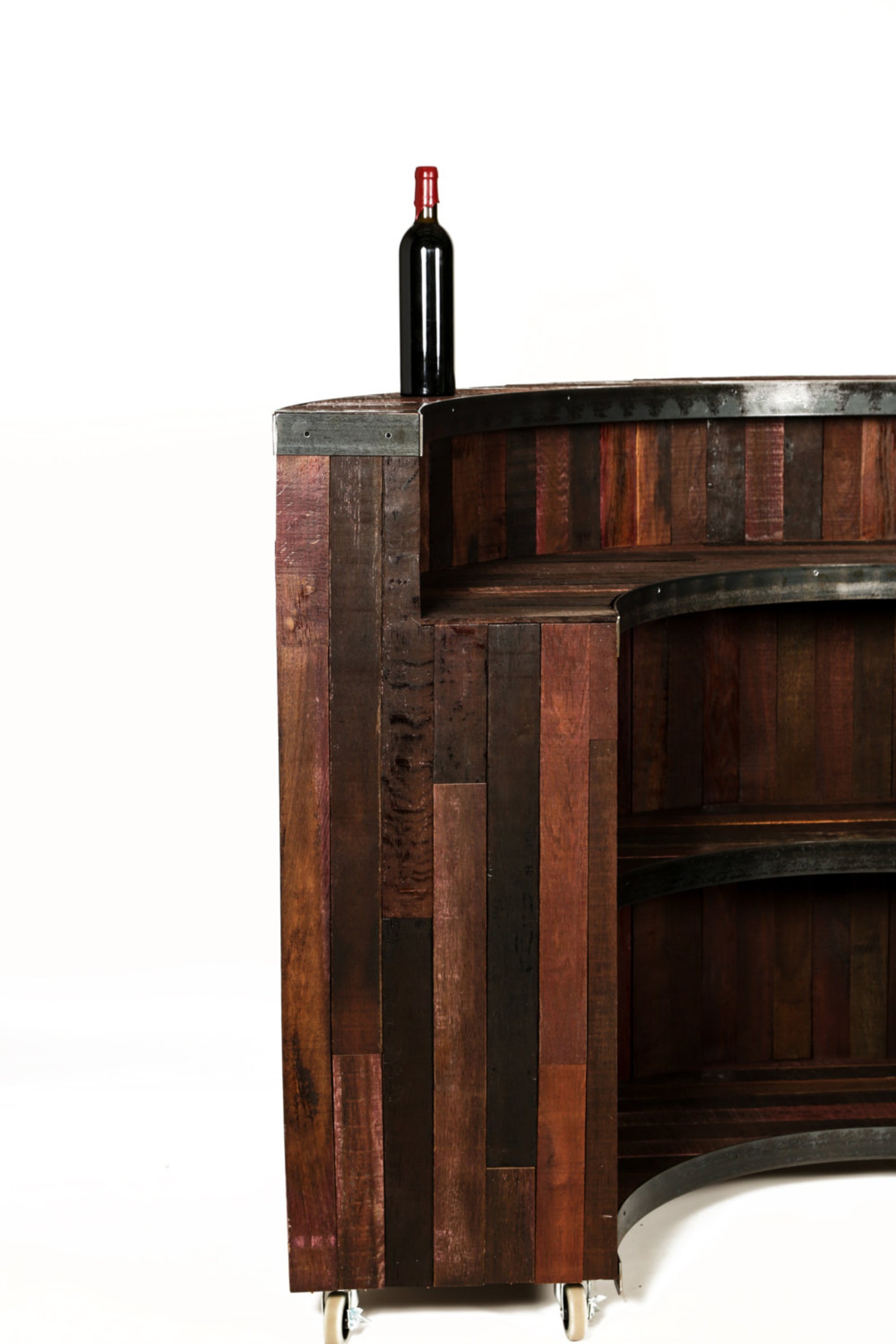 Wine Barrel Curved Bar Hostess Stand Recurve Made From Etsy Singapore