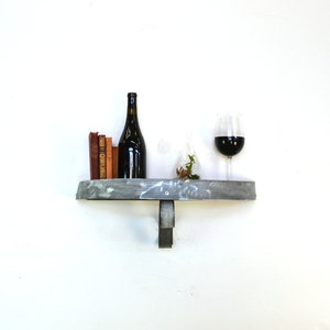 Wine Barrel Head Shelf Polowa Made from reclaimed California wine barrels. 100% Recycled image 3