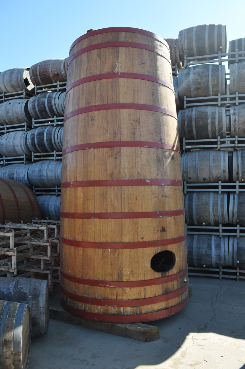 Wine Barrel Tank Coasters Vendar Made from retired Charles Krug wine tanks. 100% Recycled image 10