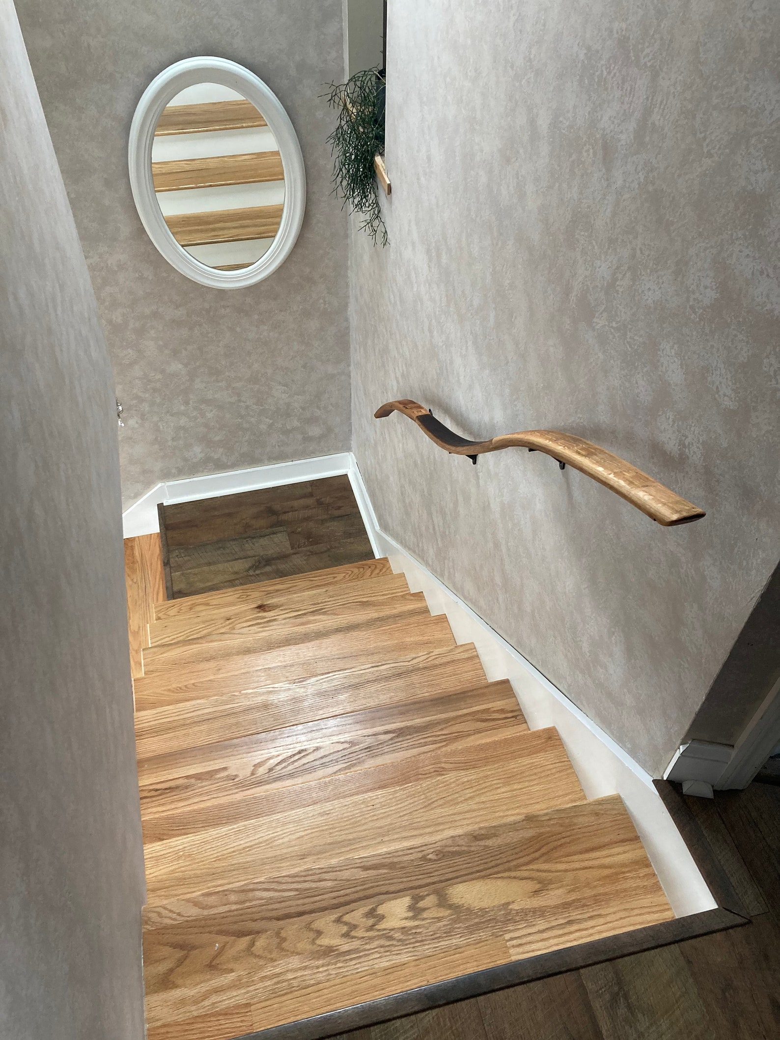 Whiskey Barrel Stair Handrails Visky Made From Retired Etsy UK