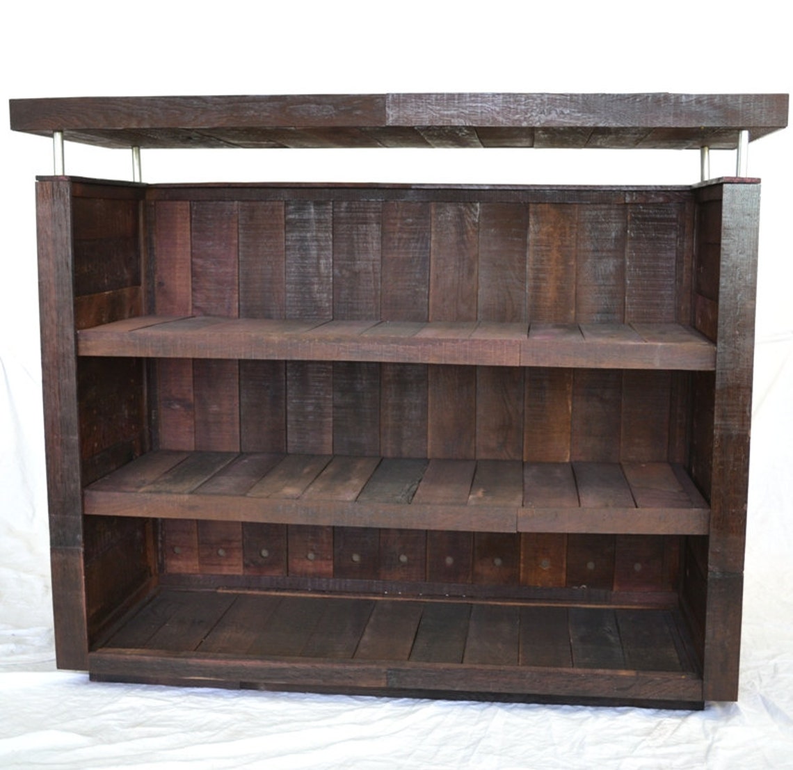 Wine Barrel Hostess Stand / Bar w/Chalkboard Front Etsy