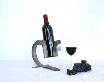 Wine Barrel Bottle Holder - Tirachina - Counter-top Wine Barrel Ring Bottle Holder. 100% Recycled!