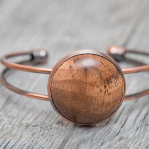 Copper Grapevine Bangle Bracelet Celetto Made from retired Cabernet grapevines 100% Recycled image 1