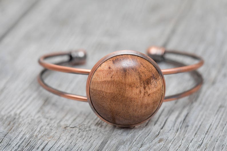 Copper Grapevine Bangle Bracelet Celetto Made from retired Cabernet grapevines 100% Recycled image 1