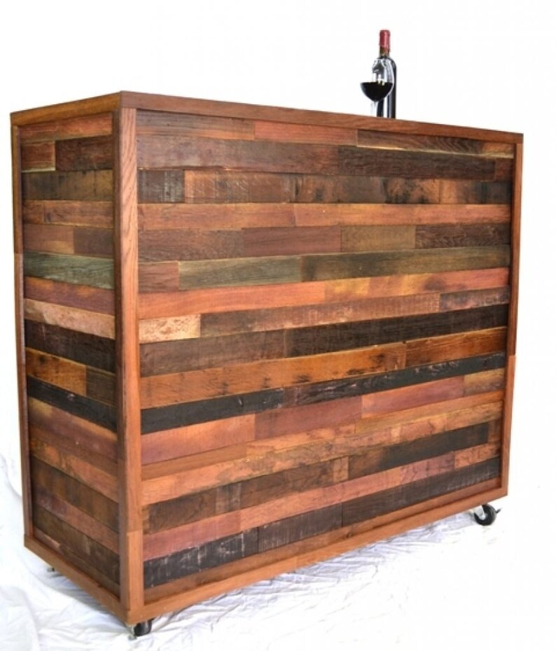 Wine Barrel Stave Bar / Hostess Stand Arnold Etsy