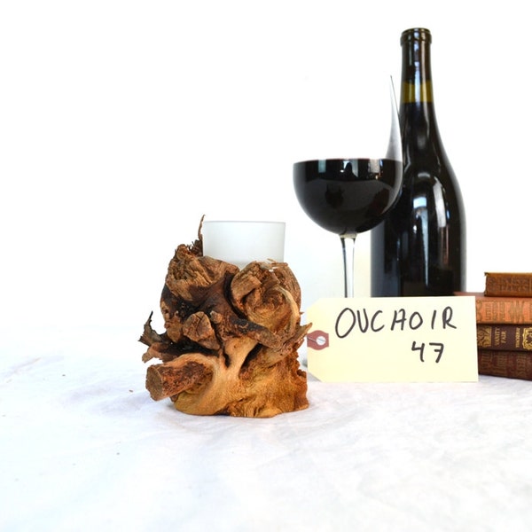 Old Vine Grapevine Root Candle Holder 47 - 100% recycled and natural