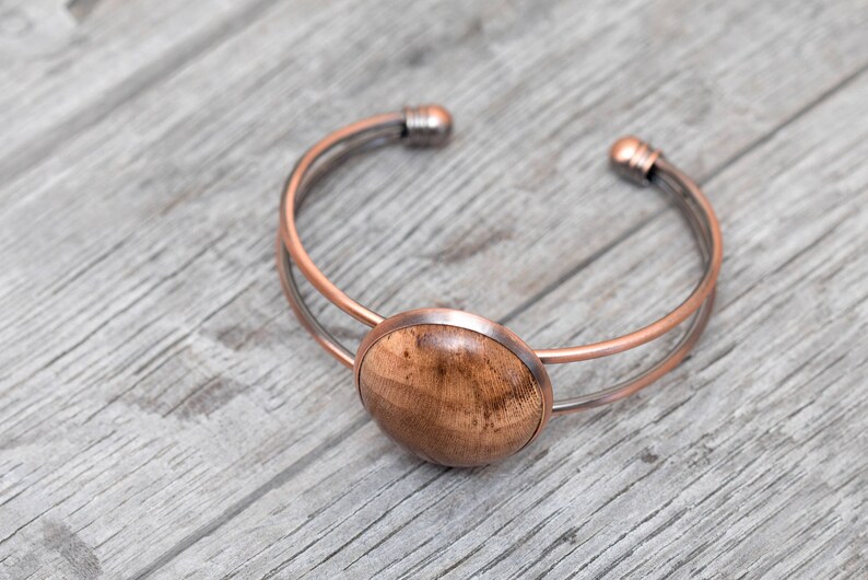 Copper Grapevine Bangle Bracelet Celetto Made from retired Cabernet grapevines 100% Recycled image 8