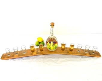 Barrel Wood Tequila Flight - Katelu - Made from retired California wine barrels. 100% Recycled!