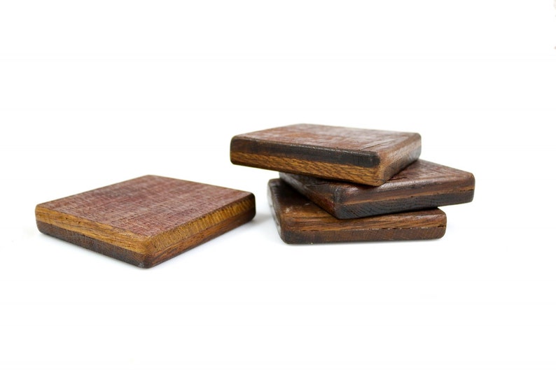 SALE Wine Barrel Coasters Made from retired Napa large oak wine tank barrels 100% Recycled image 6
