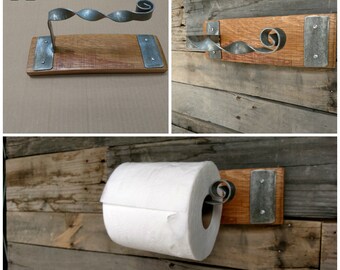 Wine Barrel Toilet Paper Holder "Titola" Made from retired California wine barrels. 100% Recycled!