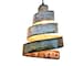 Wine Barrel Ring Pendant Light - Lavaliere - Made from Retired California wine barrel rings 100% Recycled! 