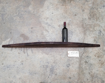 Floating Shelf Made From Retired Large Napa Oak Wine Barrel - 100% Recycled + Ready to Ship!! 0891