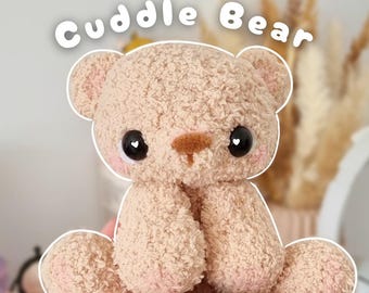Cuddle Bud Bear- Cuddle Buddies Amigurumi Wzór szydełkowy ANGIELSKI
