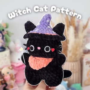 Cinder the Witch Cat-Halloween Amigurumi-haakpatroon NEDERLANDS
