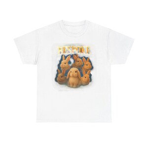 Adorable Bunny Graphic Tee for Animal Lovers, Cute Casual Wear, Gift for Birthdays, Easter T-Shirt, Fun Daily Outfit