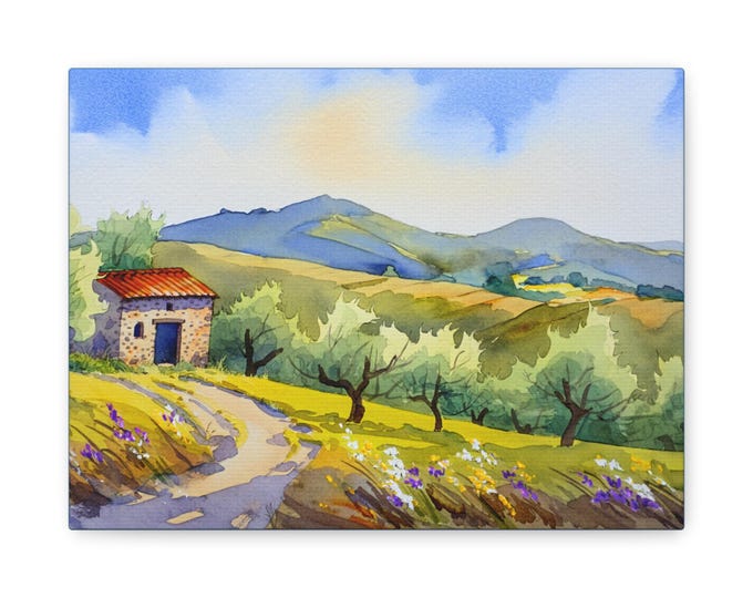 BellaStoria | Vibrant Landscape Canvas Print, Wall Art Decor, Nature Lover Gift, Home Decoration, Unique Artwork for Every Occasion