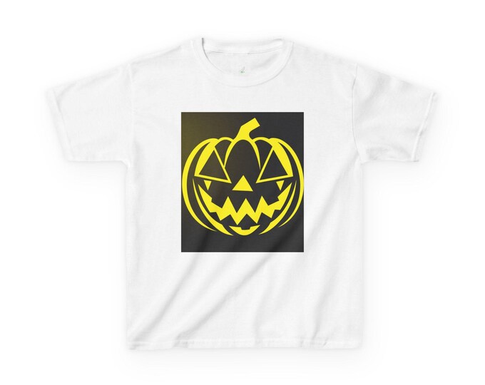 BellaStoria | Halloween Pumpkin Kids Tee, Cute Halloween Shirt, Kids Fall Tee, Trick or Treat T-Shirt, Halloween Costume Top
