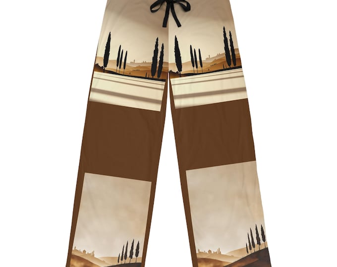 Men's Artistic Pajama Pants, Cozy Sleepwear for Relaxation, Great for Lounging, Gifts for Him, Holiday Ready