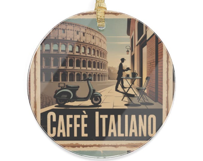 Acrylic Ornaments Caffe Italiano