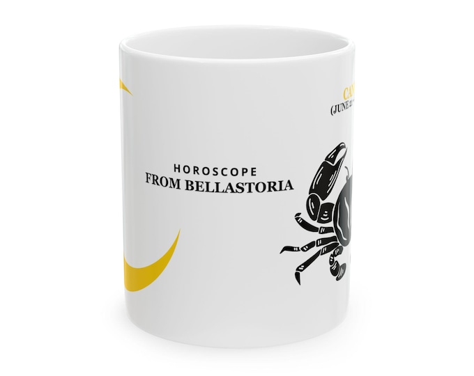 BellaStoria | Horoscope Ceramic Mug - Astrology Gift for Zodiac Lovers, 11oz or 15oz, Perfect for Coffee and Tea, Horoscope Decor, Birthday