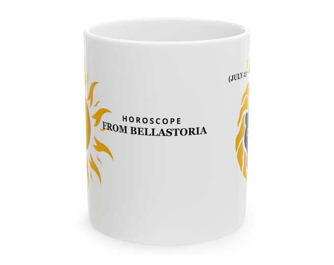 BellaStoria | Astrological Zodiac Ceramic Mug | Horoscope from Bellastoria | Coffee Cup for Astrology Lovers, Gift for Birthday, Christmas