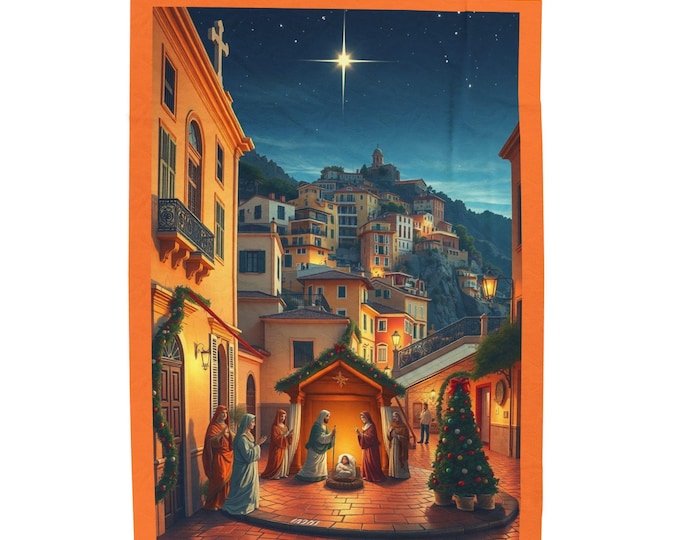 BellaStoria | Cozy Christmas Velveteen Plush Blanket | Holiday Gift, Decorative Throw, Winter Warmth, Seasonal Home Decor, Soft Blanket