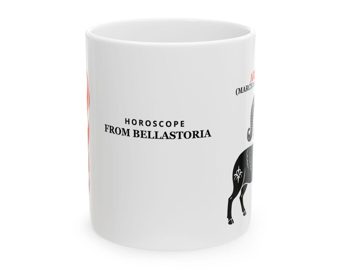 BellaStoria | Astrology Ceramic Mug, Horoscope Gift, Zodiac Coffee Cup, Astrology Lovers, Personalized Mug, Unique Gift for Him/Her