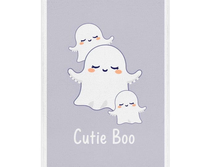 BellaStoria | Ghost-Themed Toddler Blanket, Cozy Halloween Decor, Cute Baby Gift, Nursery Blanket, Toddler Sleep Accessory, Spooky Soft Throw