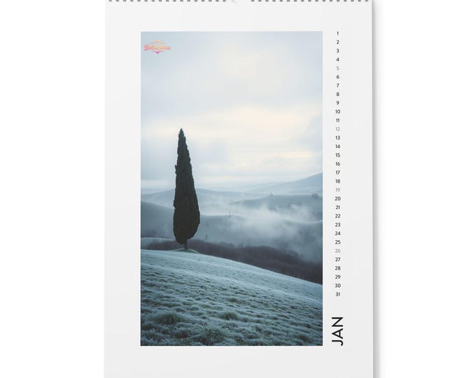 BellaStoria | Scenic Wall Calendar (2025) | Nature Photography, Monthly Planner, Home Decor, Gift for Nature Lovers, Organization Tool