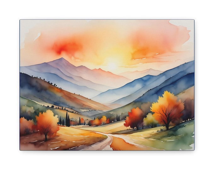 BellaStoria | Stretched Canvas Print, Landscape Art, Nature Wall Decor, Eye-Catching Home Decor, Gift Idea, Cozy Living Room Accent