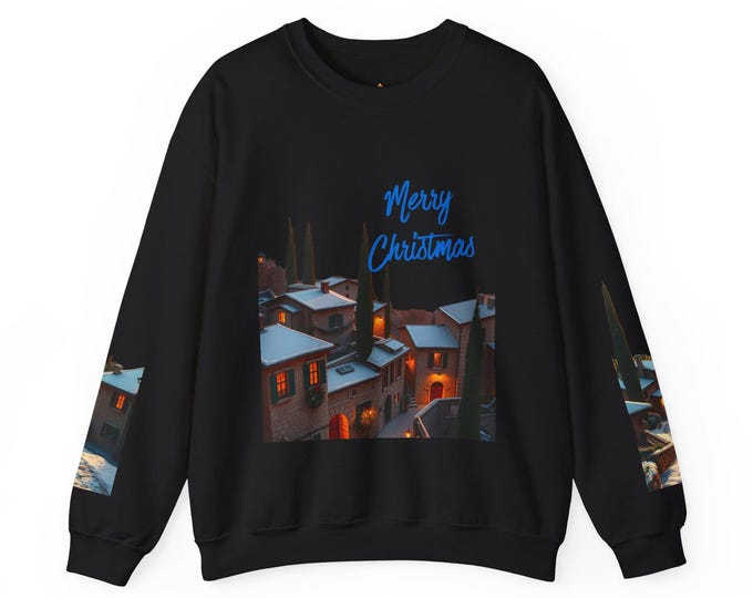 BellaStoria | Cozy Christmas Sweatshirt | Merry Christmas Design, Holiday Apparel, Winter Fashion, Festive Gifts, Unisex Crewneck