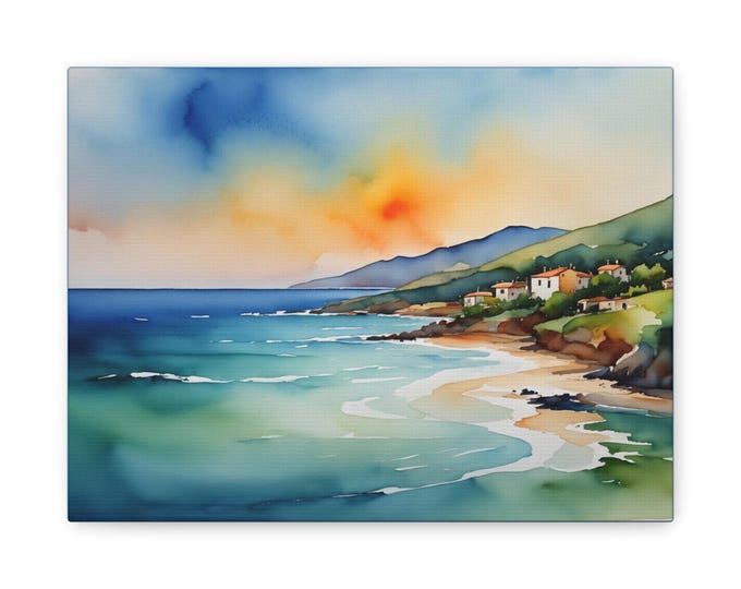 BellaStoria | Scenic Matte Canvas Wall Art, Landscape Decor for Home, Gift for Art Lovers, Nature-Inspired Wall Decoration, Perfect atr