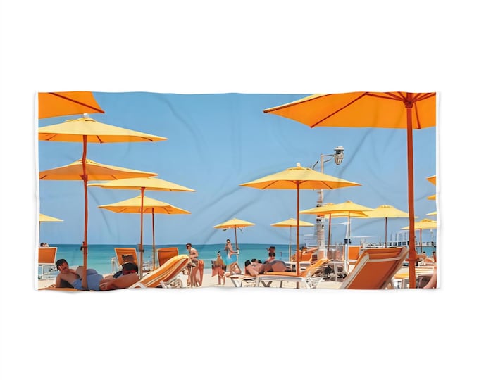 Sunny Beach Towel, Summer Essentials, Travel Must-Have, Poolside Accessory, Vacation Vibes, Beach Day