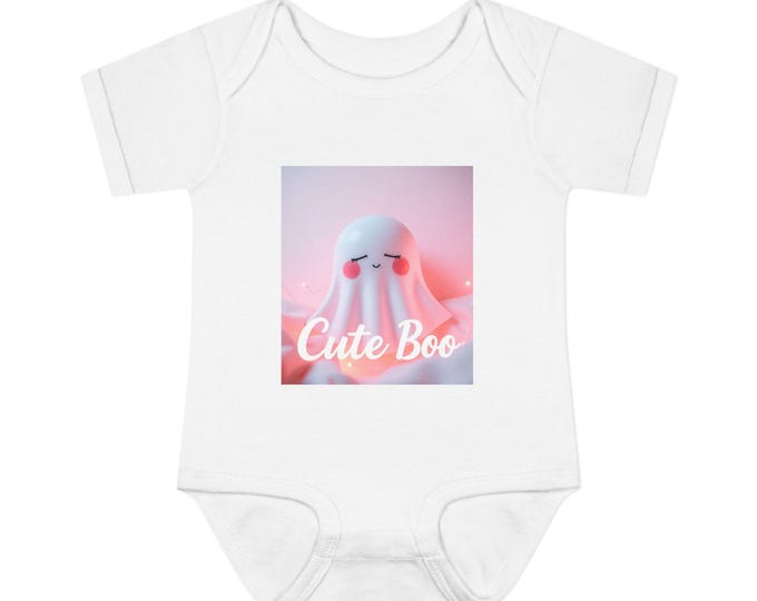 BellaStoria | Cute Ghost Infant Bodysuit, Baby Halloween Outfit, Cute Boo Onesie, New Parents Gift, Baby Shower Gift, Fun Holiday Clothing