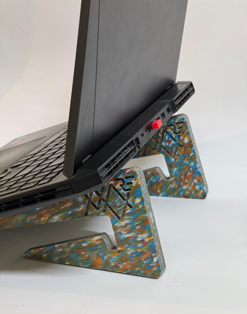 Recycled Plastic Laptop Stand: Ergonomic Colorful Desk Riser - Etsy