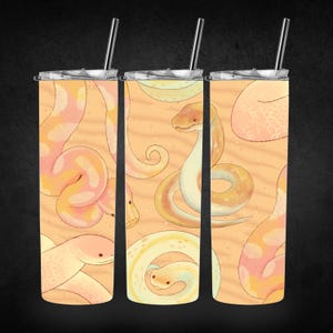 Cute Snake Sublimation Tumbler Digital Design Download