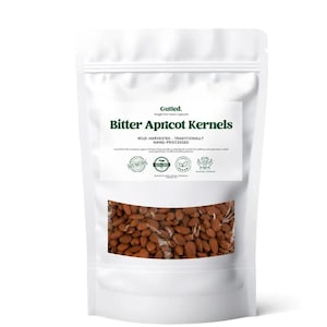 Raw Bitter Apricot Kernel Seeds | Wild-Harvested | Non-GMO | Pesticide-Free | High Quality | Free UK Shipping