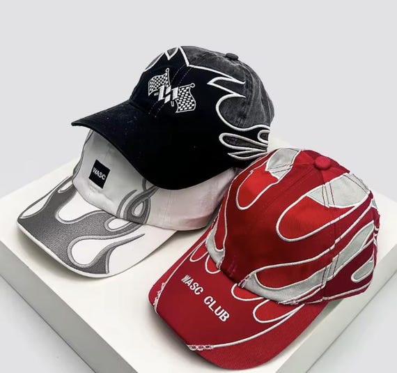 Unisex Hip Hop Flame Baseball Cap – Retro Streetwear Hat  display picture 2