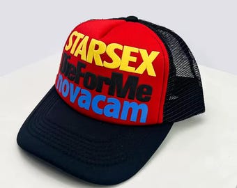 Gorra de camionero Starsex: gorra bordada "Die For Me", gorra unisex de malla con cierre trasero, gorra de béisbol transpirable de hip hop, gorra retro de estilo urbano.