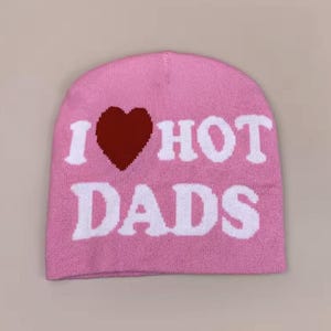 Couple Beanie Love Hat | I Love My Boyfriend Girlfriend Beanie | Hot Moms Dads Hat | Matching Couple Gift | Streetwear Winter Hat
