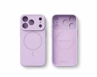 Funda de silicona antideslizante MagSafe Premium para iPhone 11, 12, 13, 14, 15, 16 y 17 Pro Max Plus, a prueba de golpes, carga inalámbrica y magnética.