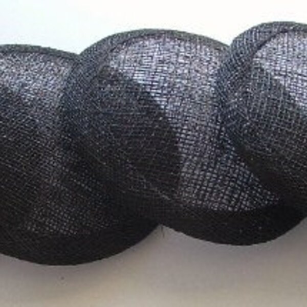 Heleboel 5 grote Sinamay Fascinator Base - zwart