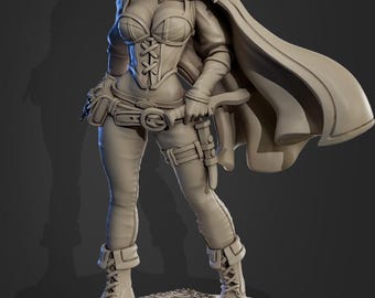 Halfling Rogue Selene Moonshadow 32mm Miniature for Tabletop Gaming