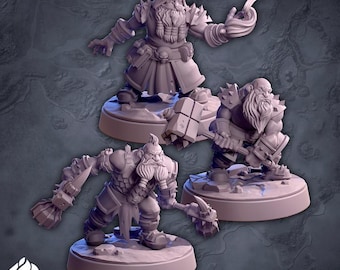 Duergar Individual Deep Dwarves 32mm Miniature for Tabletop Gaming