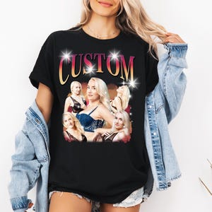 Benutzerdefinierte Bootleg T-Shirt, personalisierte T-Shirt, bedruckte T-Shirts Hip Hop T-Shirt, zukünftige Krankenschwester Geschenk Geburtstagsgeschenk Vintage Retro Frohe Weihnachten