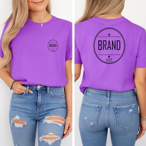 Personaliza tu propia camiseta estampada, divertida camiseta navideña o camiseta delantera y trasera con letra personalizada, bonito regalo para novia o cumpleaños de mujer.