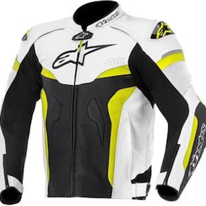 Alpinestars MotoGP Motorbike racing Leather Jacket genuine Cowhide Bikers Racing leather Jacket road safety leather jacket for riders.