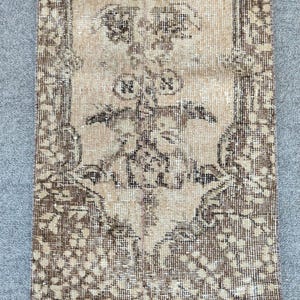 70x70 Läufer, dünner Läufer, türkischer Läufer 7x7, Vintage Läufer 2x7, Oushak-Läufer 2x7, schmaler Läufer, Möbel