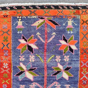 2x4 rug Oushak, Skinny rug, Turkish rug 2x4, vintage rug 2x4, Persian 2x4 heriz rug, Small antique rug 2x4, Doormat rug 2x4 bath mat neutral