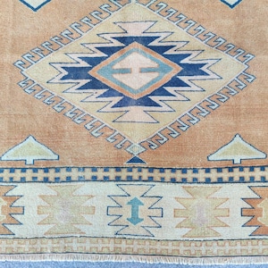5x8 turkish rug, Oushak rug 5x8, vintage rug 5x8, Oriental rug 5x8 vintage, Kurdish rug, Natural rug, Persian rug 5x8 brown, Furniture